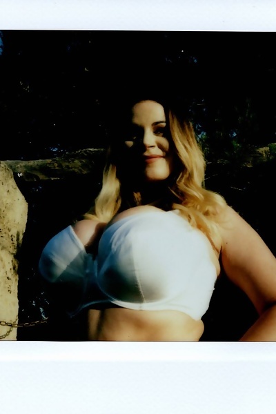 Holly Garner Candid Polaroids of Busty Babe